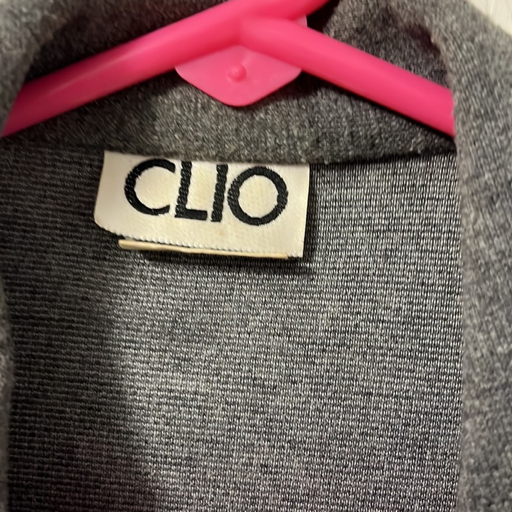Clio Gray Acrylic Polyester Jacket - image 2